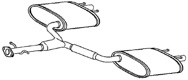 Klarius TY784J - Box With Tail Pipe  - Fits Lexus IS250 II 2.5