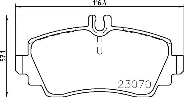 Mercedes-Benz Brake Pad Set - Padtech PAD1924