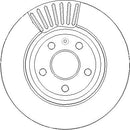 Disctech Brake Disc - Fits Mercedes-benz, Volvo - ABD3837 - Front Axle