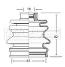 First Line Cv Joint Boot Kit Part No -FCB2076