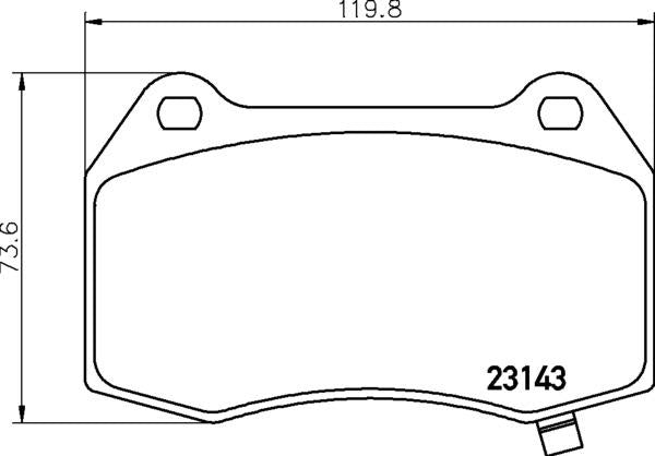 Mintex Brake Pad Set fits -Cadillac MDB2630 (also fits other vehicles)