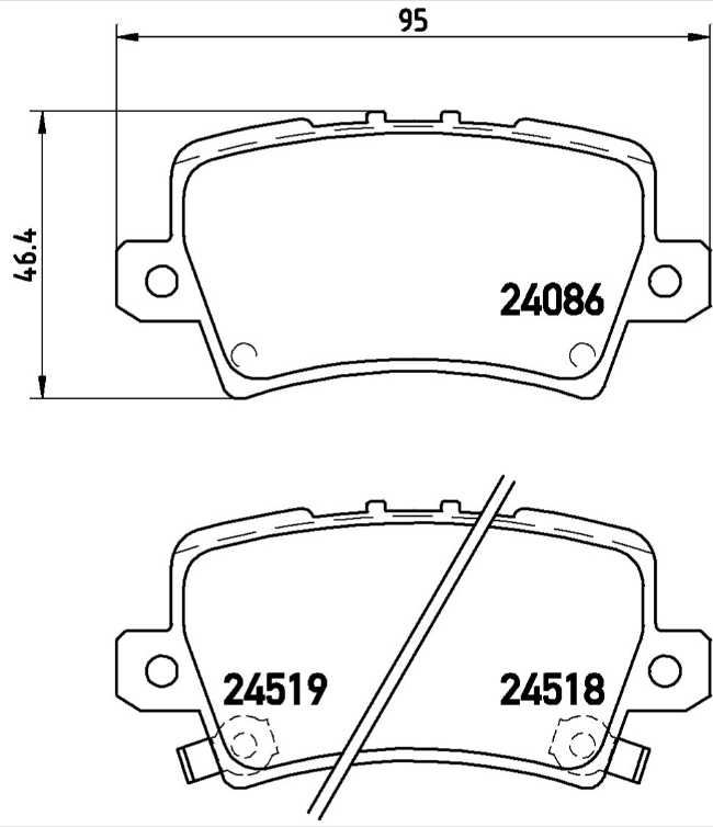 Brembo Brake Pad Set - P28038