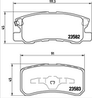 Brembo Brake Pad Set - P54031