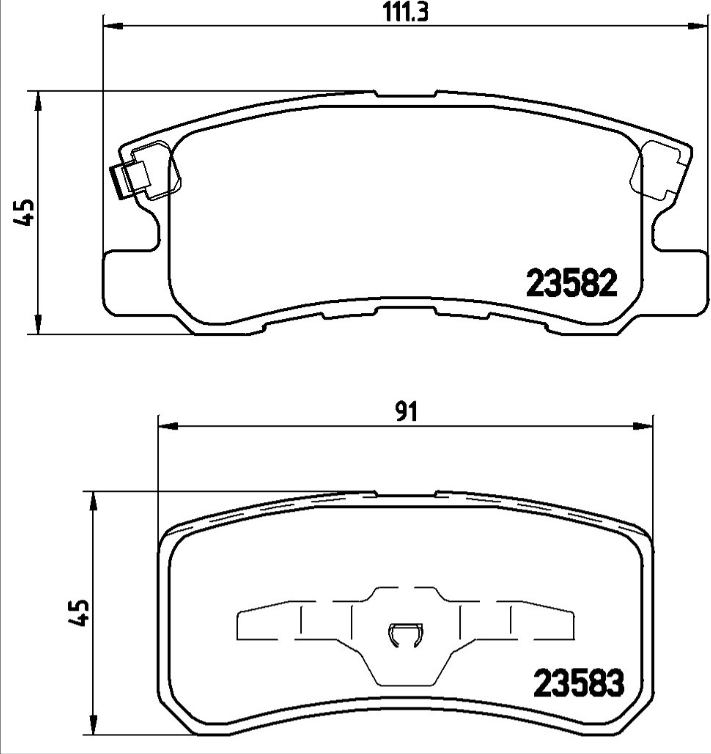 Brembo Brake Pad Set - P54031