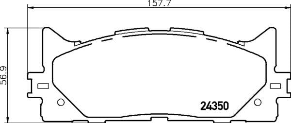 Mintex Brake Pad Set fits -Lexus Toyota MDB2788 (also fits other vehicles)