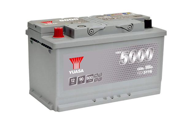 Yuasa YBX5116 - 5116 Silver High Performance SMF Car Battery - 5 Year Warranty