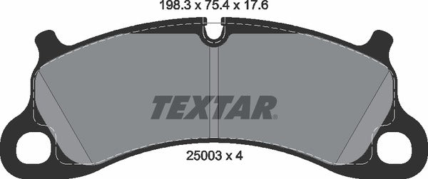 Textar Brake Pad Set - 2500301