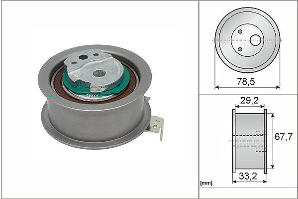 INA Tensioner Pulley - Timing Belt - Part No - 531092710
