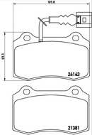 Brembo Brake Pad Set - P85104