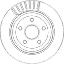 Disctech Brake Disc - Fits Fiat, Jeep - ABD3401 - Rear Axle