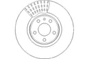 Disctech Brake Disc - Fits Audi, Hyundai - ABD3125 - Front Axle