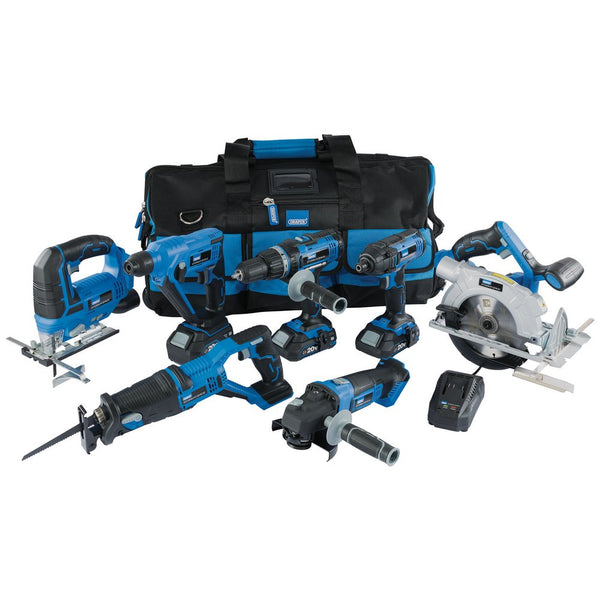 Draper Storm Force 20V 7 Machine Cordless Kit (12 Piece)