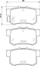 Mintex Brake Pad Set fits -Fiat Honda Suzuki MDB3134 (also fits other vehicles)