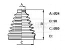 Borg & Beck Cv Joint Boot Kit Part No -BCB6404