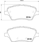 Ford Brake Pad Set - Padtech PAD3322