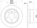 Mintex Brake Discs fits -BMW S272:5 MDC1327 (also fits other vehicles)