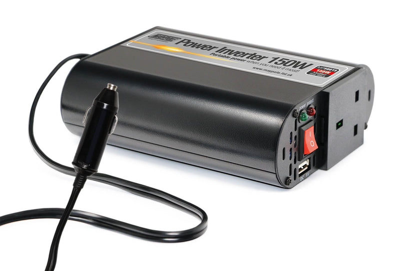 Maypole Power Inverter with USB 150W 12V/230V