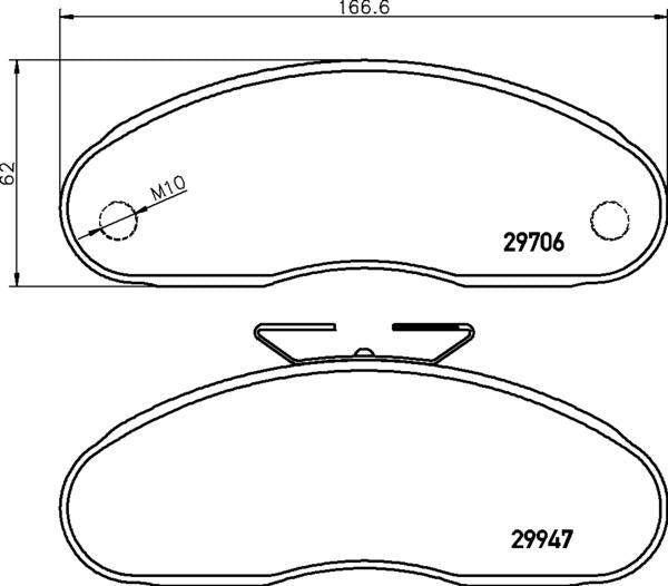 Mintex Brake Pad Set fits -Nissan MDB1471 (also fits other vehicles)