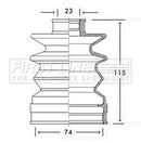 First Line Cv Joint Boot Kit Part No -FCB2517
