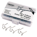 Draper 0.8MM Outer 90deg Staplespk100 - 64755