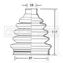 First Line Cv Joint Boot Kit Part No -FCB2331