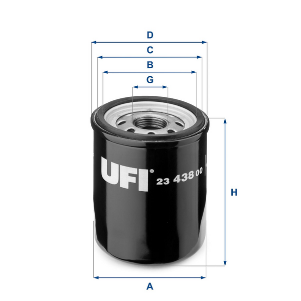 UFI Oil Filter - Ph5949 - 23.438.00
