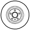 Borg & Beck Brake Disc Single Part No -BBD5807S