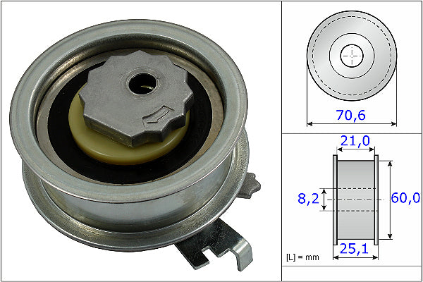 INA Tensioner Pulley - Timing Belt - Part No - 531088210