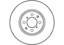 Disctech Brake Disc - Fits Land rover, Mg - ABD2763 - Front Axle
