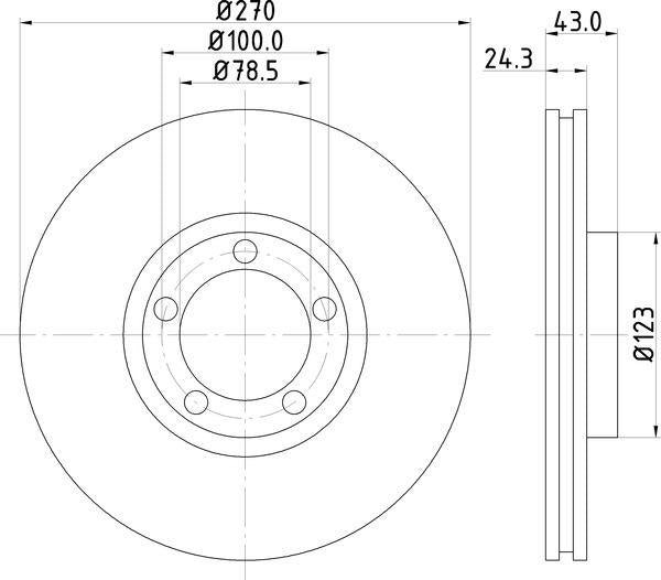Mintex Brake Discs fits -Ford MDC997 (also fits other vehicles)