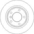 Disctech Brake Disc - Fits Alpina, Audi - ABD3436 - Rear Axle