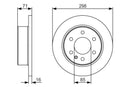 Bosch Brake Disc Pair Part No - 0986479S05