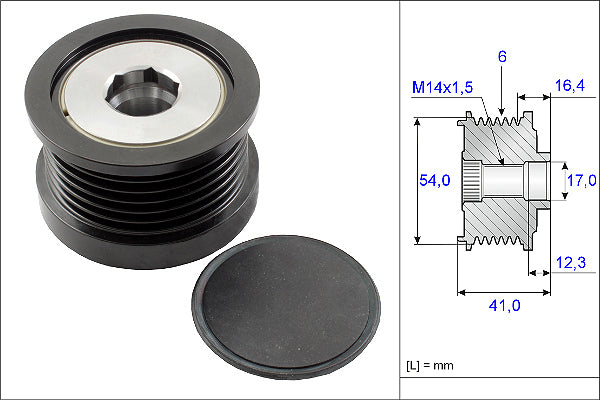 INA Alternator Freewheel Clutch - Part No - 535025910