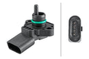 HELLA 6PP 358 152-161 Sensor, intake manifold pressure - 4-pin connector - Bolted