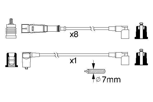 Bosch Ignition Lead Part No - 0986356330