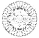 Borg & Beck Brake Disc Pair Part No -BBD4442