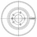 Borg & Beck Brake Disc Single Part No -BBD6192S