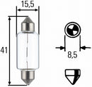 HELLA 8GS 861 955-001 Bulb - Fluorescent Lamp - Standard - 12/24V - 7W - Quantity: 1