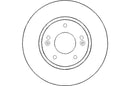 Disctech Brake Disc - Fits Hyundai, Mazda - ABD2089 - Front Axle