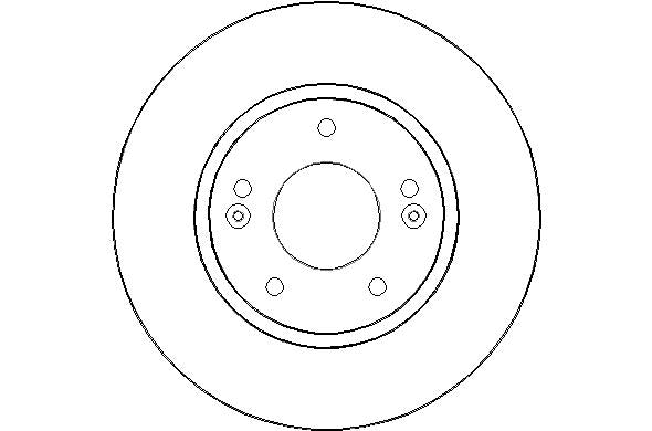 Disctech Brake Disc - Fits Hyundai, Mazda - ABD2089 - Front Axle