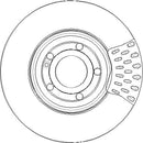 Disctech Brake Disc - Fits Hyundai, Mercedes-benz - ABD3296 - Front Axle