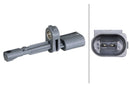 HELLA 6PU 358 218-501 Sensor, wheel speed - 2-pin connector