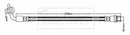 Borg & Beck Brake Hose Part No -BBH7287