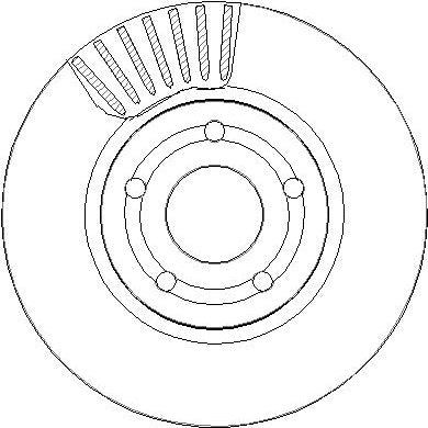 Disctech Brake Disc - Fits Ford - ABD3839 - Front Axle