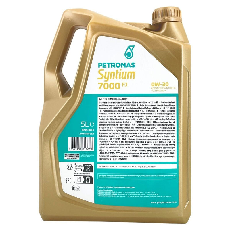 Petronas Syntium 7000 FJ 0W30 - 5 Litre Engine Oil