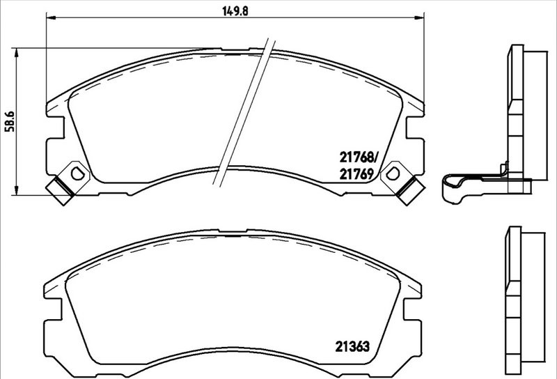Brembo Brake Pad Set - P54017