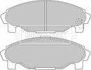 Borg & Beck Front Brake Pad Set -BBP1581