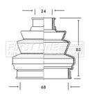 First Line Cv Joint Boot Kit Part No -FCB2042