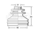 Borg & Beck Cv Joint Boot Kit Part No -BCB2699