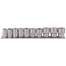 Draper 10pc 3/8" Socket Set Rail - 16400
